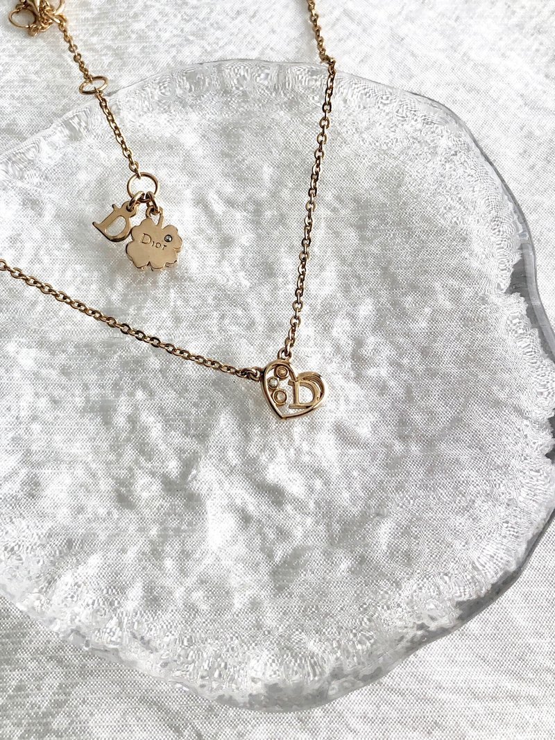 【 日本直送　名牌中古包 】Christian Dior クリスチャン ディオール ネックレス ゴールド ハート vintage ヴィンテージ 8guxy2 - 項鍊 - 其他材質 金色