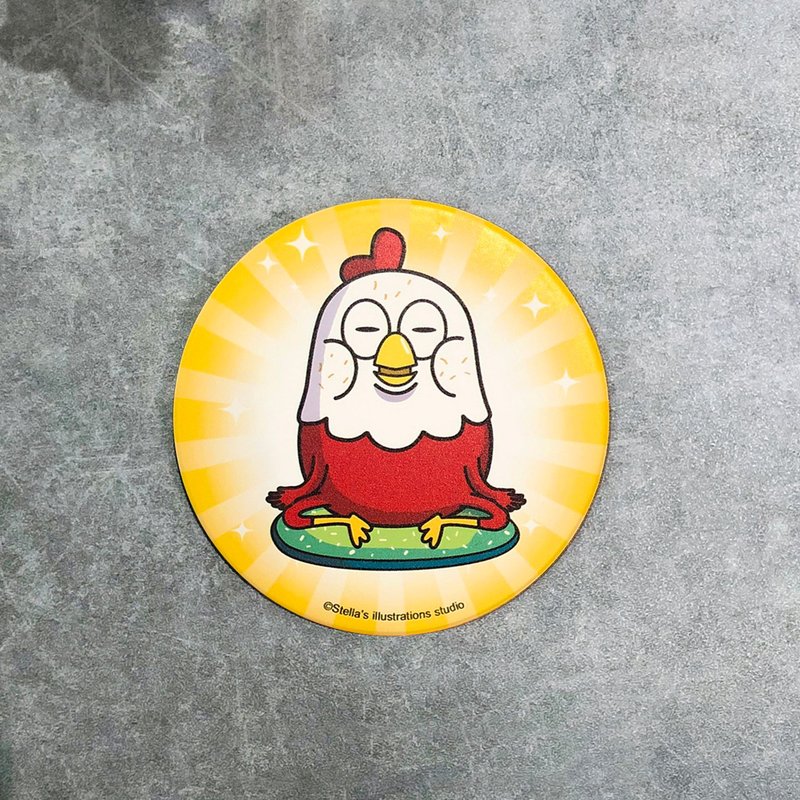 | Funny Three Chickens | coaster - Coasters - Other Materials 