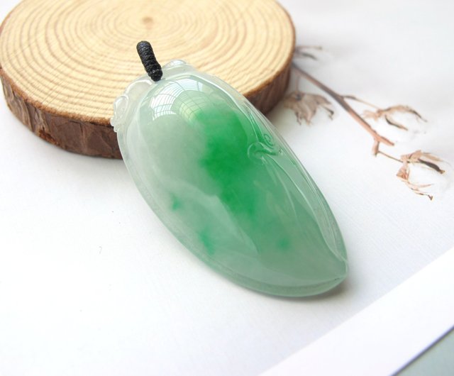 ビルマ産天然翡翠ネックレス