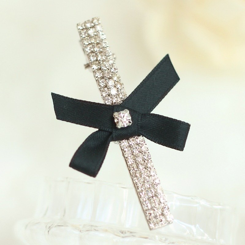 Stylish Bling Bling Hair Clip - Hair Accessories - Other Metals Black