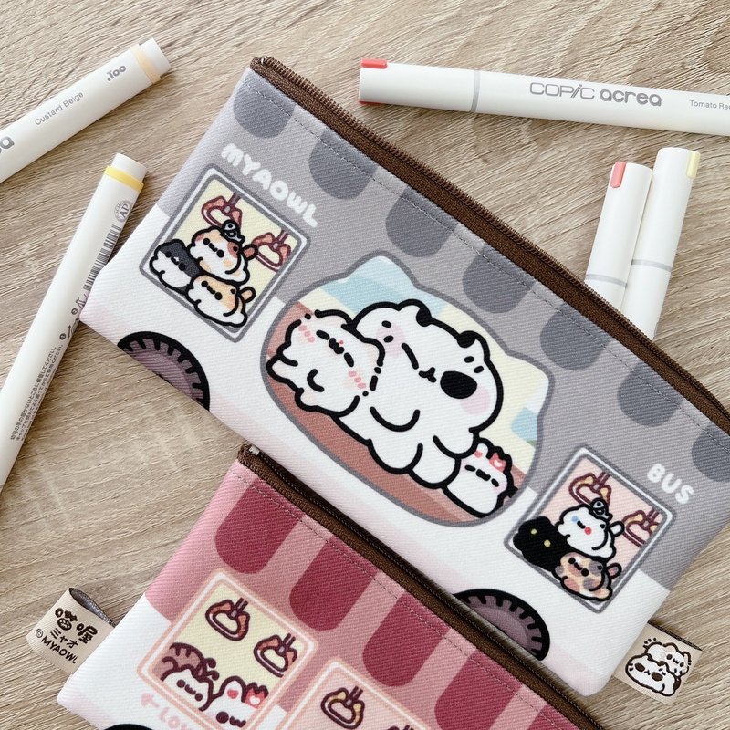 壞喵與毛喵 - 筆袋/辦公用品/文具/美術用品/收納袋 - 鉛筆盒/筆袋 - 其他材質 