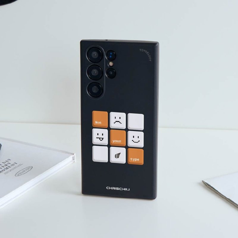CHRISCHIU表情按鍵純色矽膠SAMSUNG手機殼 - 手機殼/手機套 - 塑膠 多色