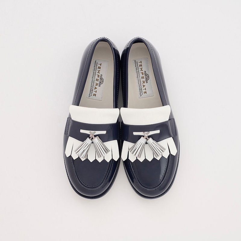 VICTOR  (NAVY)  PVC LOAFER / RAIN SHOES - 雨鞋/防水鞋 - 防水材質 藍色