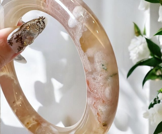 桜瑪瑙ブレスレット 瑪瑙ブレスレット グレープフルーツ氷底形成水花丸