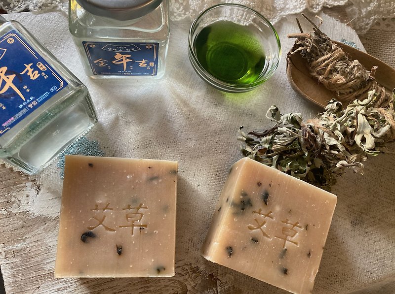 Noontime Water Wormwood Ping An Soap / Anvil Mountain Noontime Water / General Skin / Dolma Love Elephant / Handmade Soap - Other - Other Materials Gold