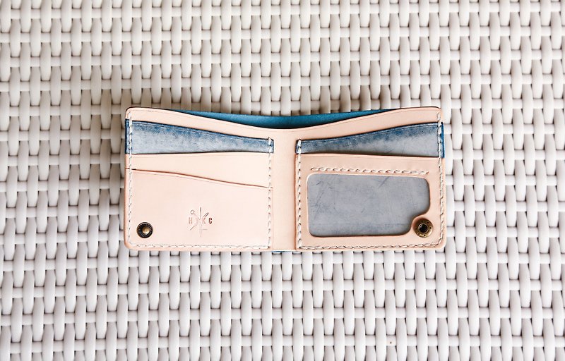Handstitched Leather Wallet, Personalised Leather Match Mens Wallet - กระเป๋าสตางค์ - หนังแท้ 