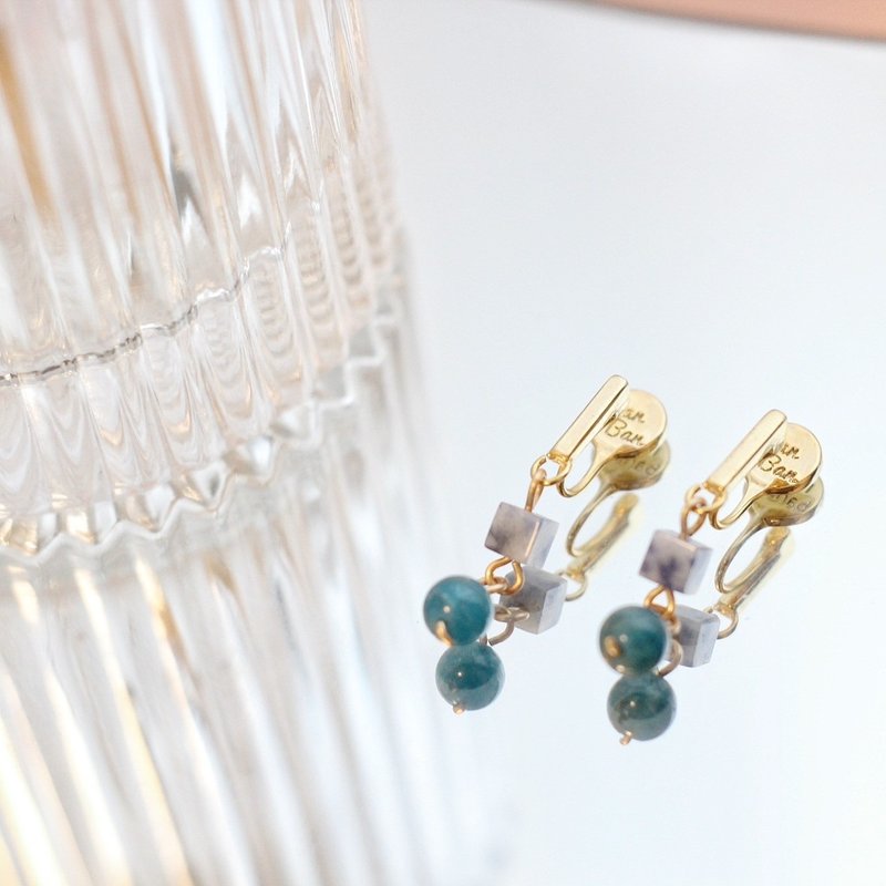 Ocean Stone| Ocean Stone - Earrings & Clip-ons - Stone Multicolor