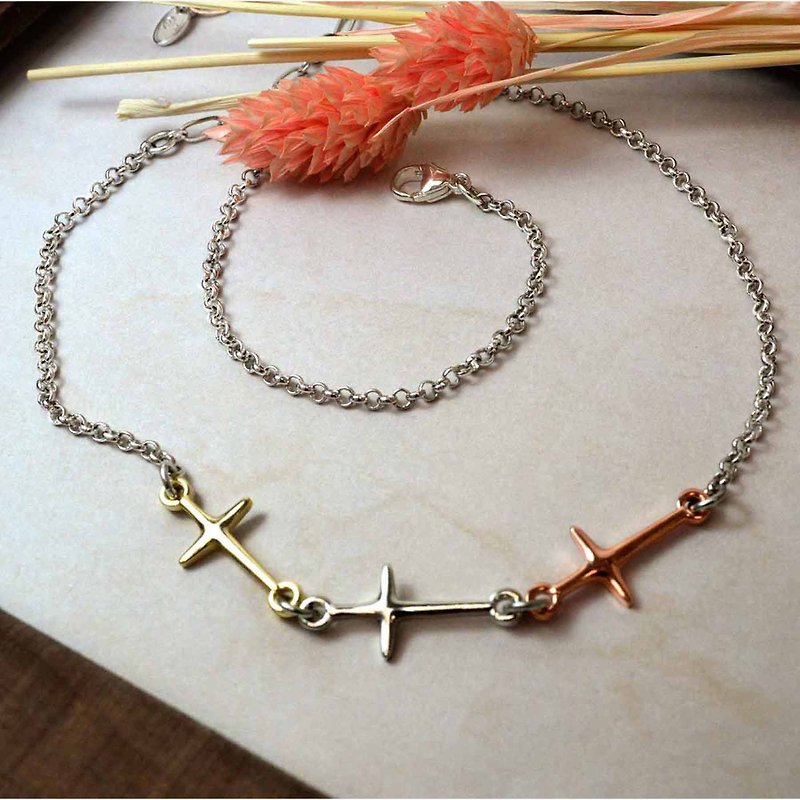 Amazing grace necklace | Memorial engraving | Customized | Gift - สร้อยคอ - โลหะ 