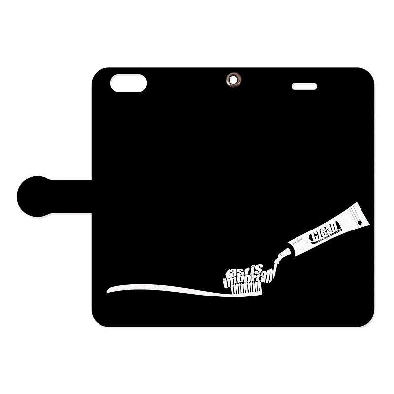 [Notebook type iPhone case] HABURASHI - Phone Cases - Genuine Leather Black
