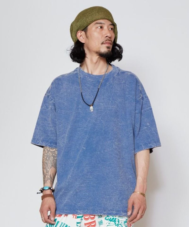 【熱門預購】簡約個性酸洗寬版T恤 oversize(5色)TXX-4609 - 男 T 恤 - 棉．麻 