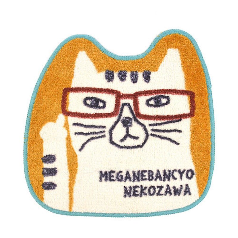 Kusuguru Japan貓澤系列 地墊椅墊 日本眼鏡貓厚絨減壓造型墊 黃 - 其他 - 聚酯纖維 黃色