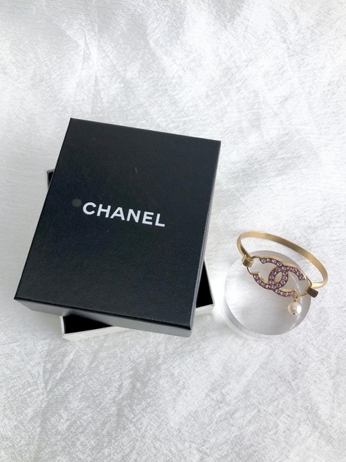 日本直送 名牌中古包 】CHANEL シャネル バングル ゴールド ココ