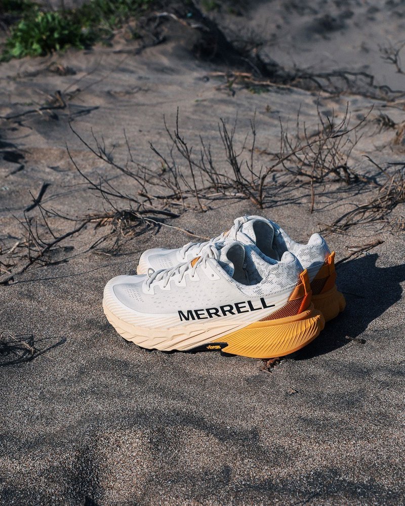 MERRELL AGILITY PEAK 5輕量戶外越野慢跑運動鞋 男鞋-黃色 - 男運動鞋/球鞋 - 環保材質 