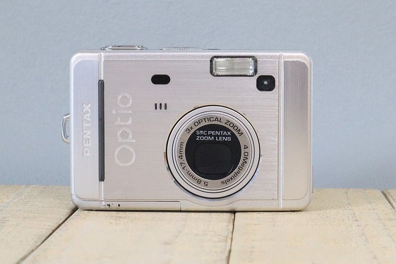 【完動品】PENTAX Optio S40 コンパクトデジタルカメラ  S/N 7487793 　P022 - 相機/拍立得/底片相機 - 其他金屬 銀色