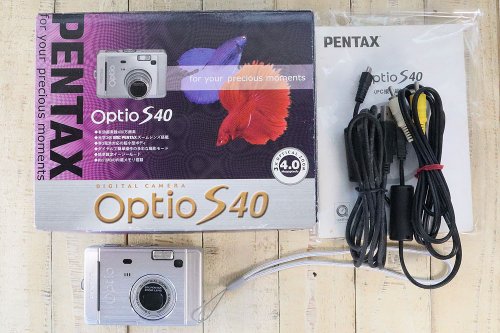 完動品】PENTAX Optio S40 コンパクトデジタルカメラ S/N