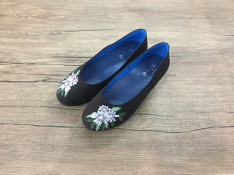 Flats shoes /  Daisy - Women's Casual Shoes - Cotton & Hemp Black