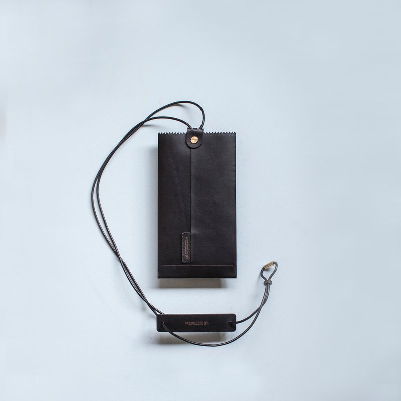 Slim Phone Bag - WR / 防潑水手工牛皮手機套 - 側背包/斜背包 - 真皮 