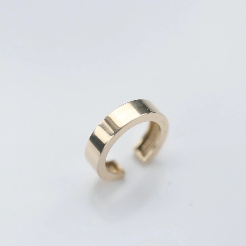 14K Luxury Gold Cuff 厚金耳夾耳環 - 耳環/耳夾/耳骨夾 - 貴金屬 金色
