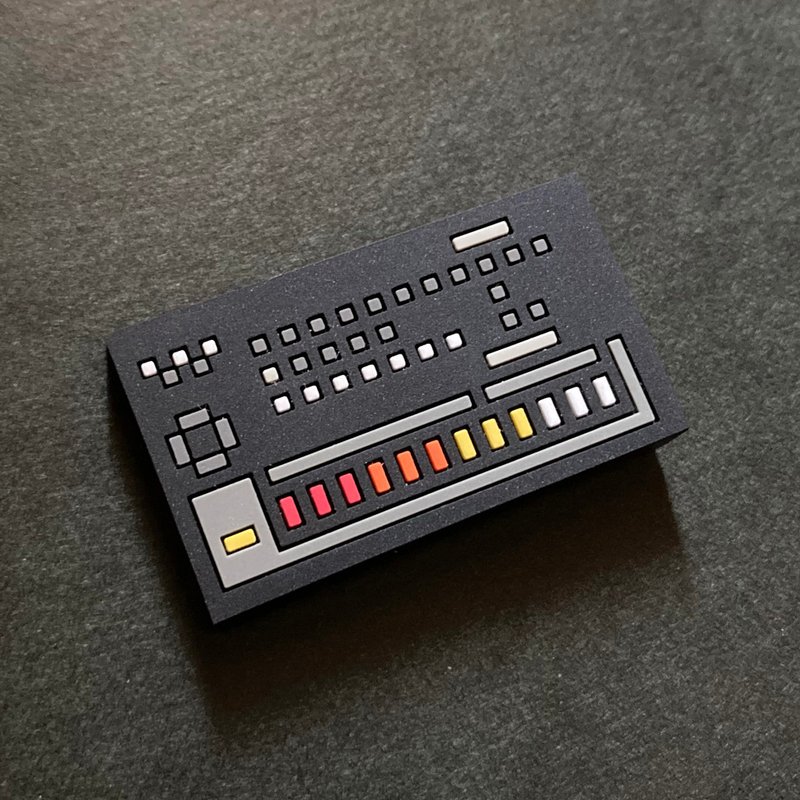 マグネット　リズムマシン　ラバーマグネット　 01Analog RhythmMachine 808 - 磁鐵 - 其他人造纖維 黑色