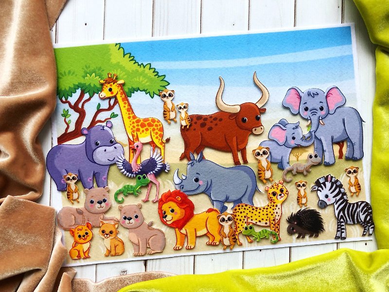 We study African animals, Home game,兒童玩具 ,益智玩具,Best first choice for kids gift