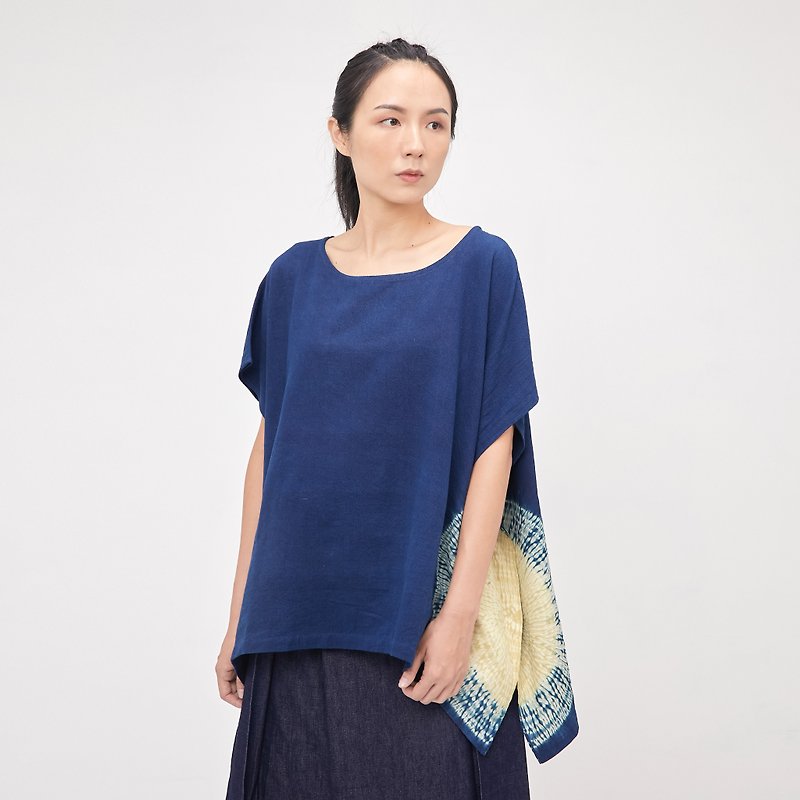 Plant Dyed Party Top_Blue Moon | Fair Trade