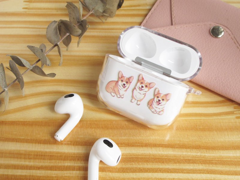 哥基 柯基犬 AirPods 透明耳機保護套 Case - AirPods/耳機保護套 - 塑膠 透明