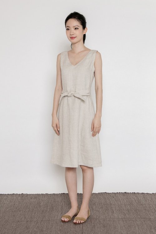 Gardener V Neck Bow Tied Dress Gardener V Neck Bow Tied Dress