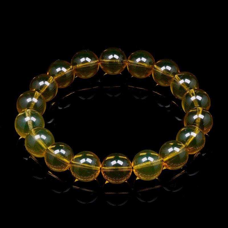 Amber Golden Blue 10mm Bracelets - Bracelets - Semi-Precious Stones Multicolor