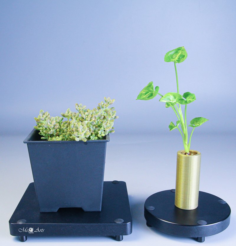 【航太邊角料再造】雙界底座 - 擺飾/家飾品 - 鋁合金 黑色