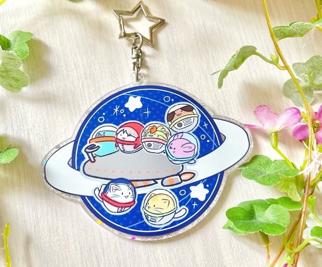 金星灯百貨店様コラボ作品】ラメ入りアクリルキーホルダー