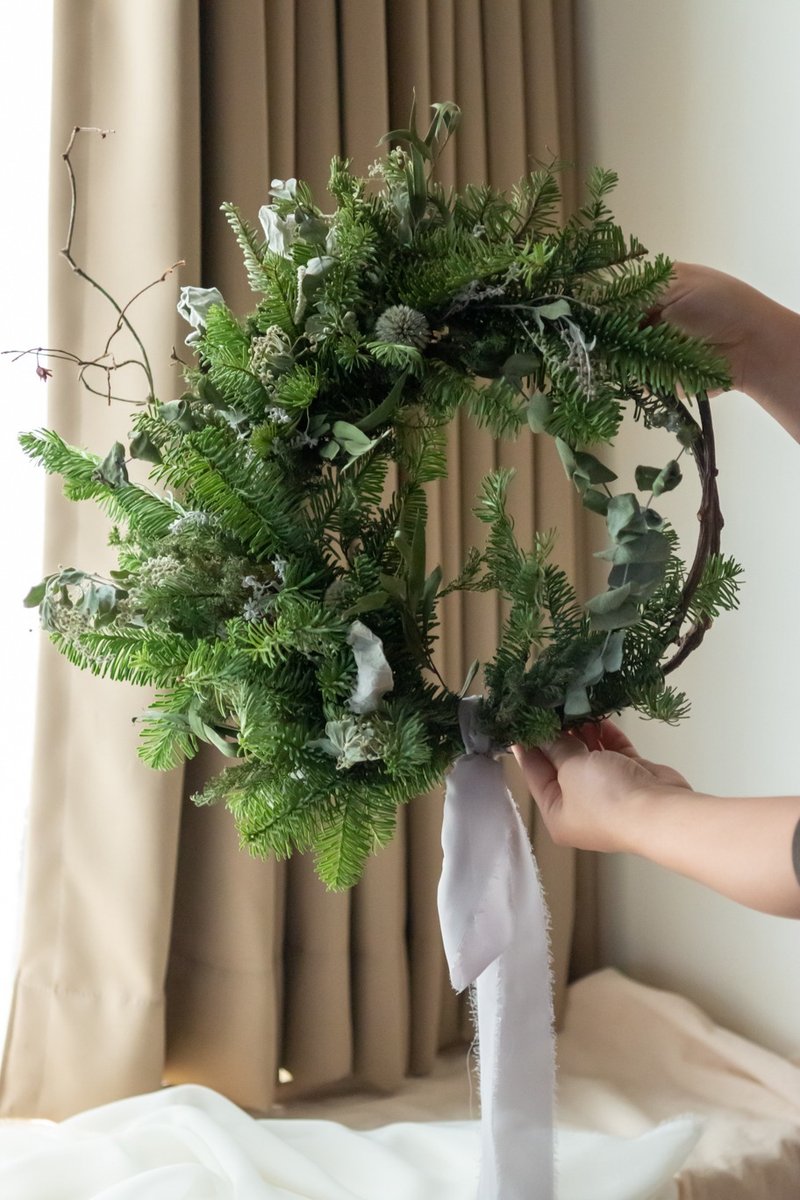 Christmas Wreath | Nobesson Wreath | Natural Wreath | Cool Wreath | Christmas Gift - Items for Display - Plants & Flowers Green