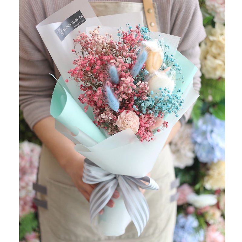 璎珞Manor*G*gift bouquet / eternal flower. Dry flower / macaron bouquet / dessert bouquet - ช่อดอกไม้แห้ง - พืช/ดอกไม้ 