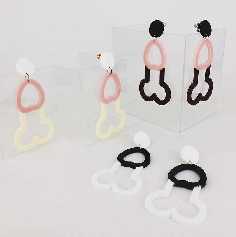 Penis earrings - ต่างหู - อะคริลิค หลากหลายสี