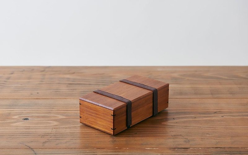 1 row lunch box exclusive use Sanada Rubber 2 set - อื่นๆ - ไม้ สีนำ้ตาล