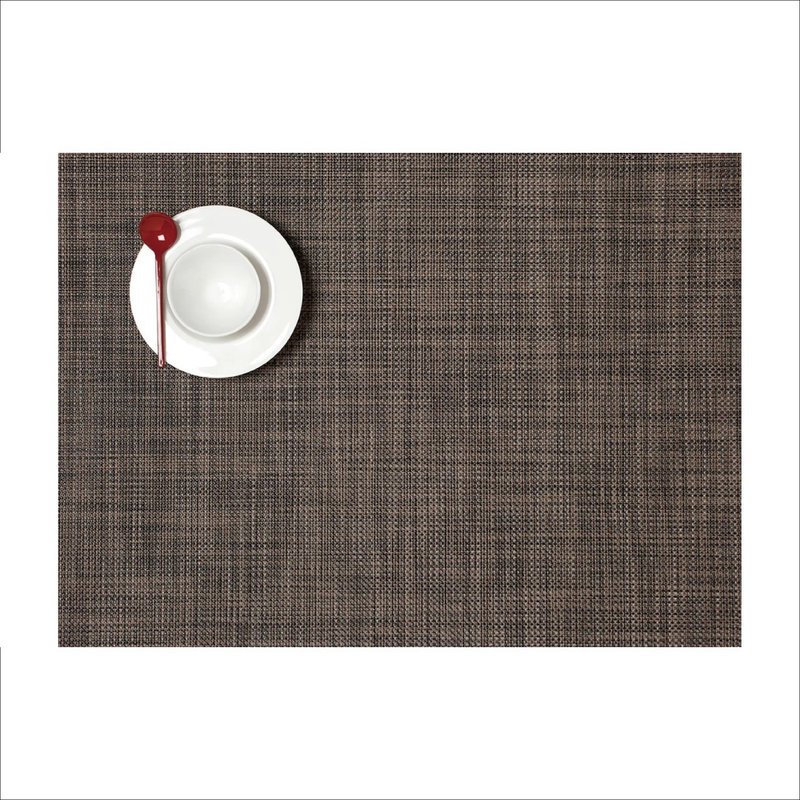 MINI BASKETWEAVE RECTANGLE PLACEMAT IN MATCHA - ผ้ารองโต๊ะ/ของตกแต่ง - พลาสติก สีเขียว