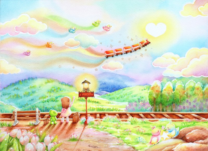 Till We Meet Again l Postcard - 卡片/明信片 - 紙 咖啡色