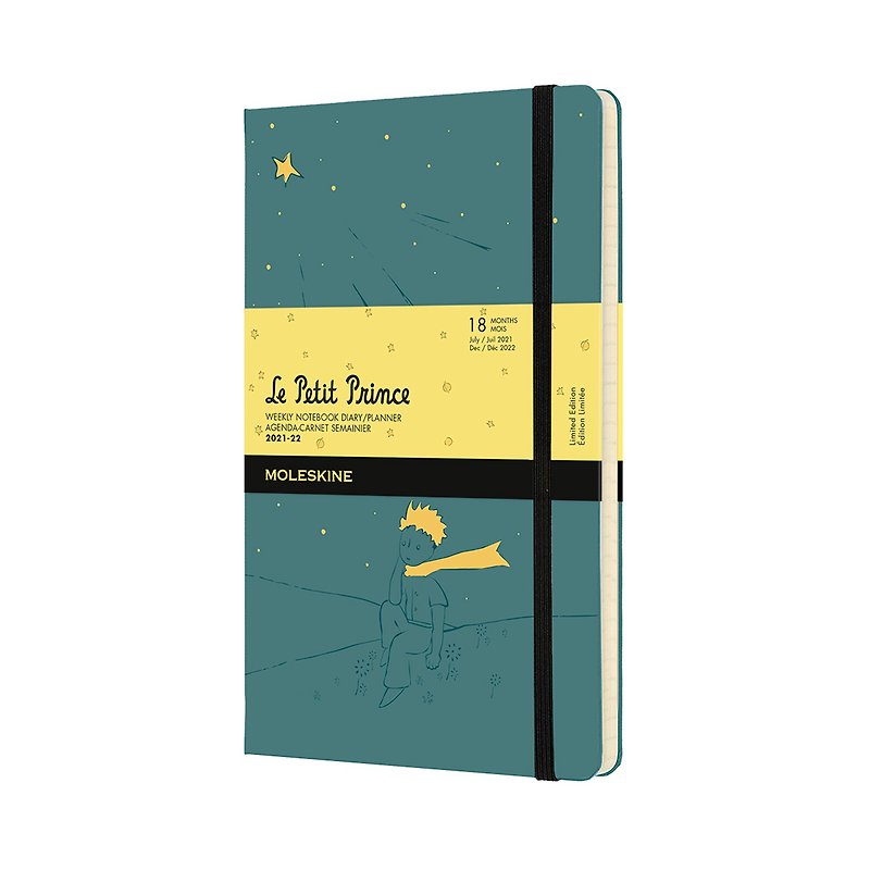MOLESKINE 2021-2022 Little Prince Limited Weekly Diary 18M L-shaped Green - สมุดบันทึก/สมุดปฏิทิน - กระดาษ สีเขียว