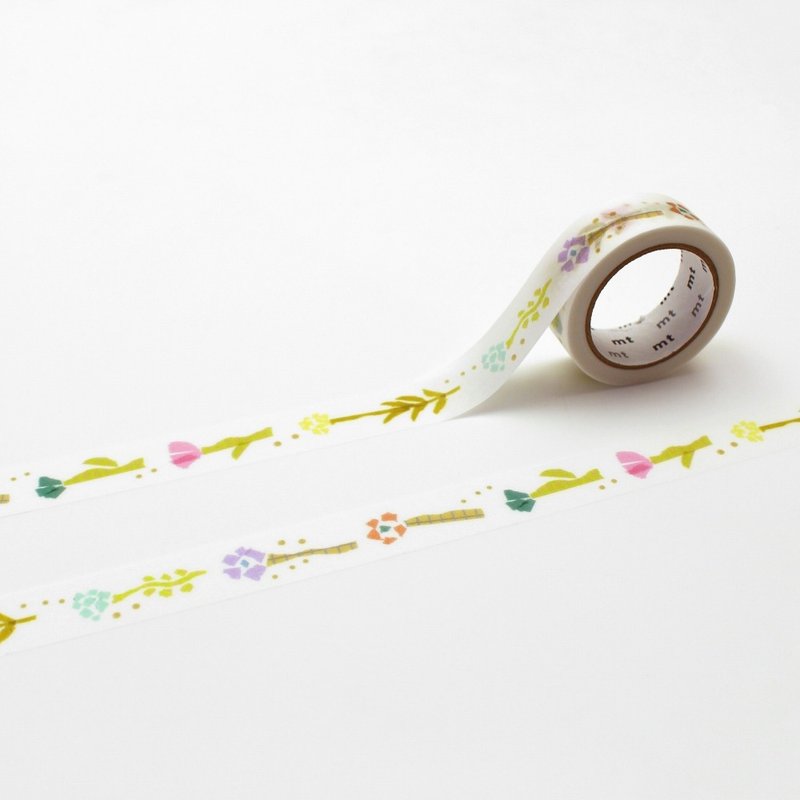 mt x Miki Tamura Washi Tape / Hana Hana (MTTAMU02) - มาสกิ้งเทป - กระดาษ หลากหลายสี