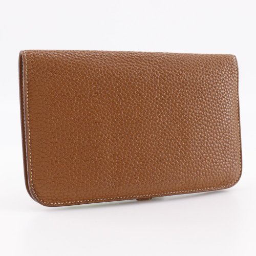 日本直送】エルメスHERMES ドゴンGM 長財布トリヨンクレマンスゴールド