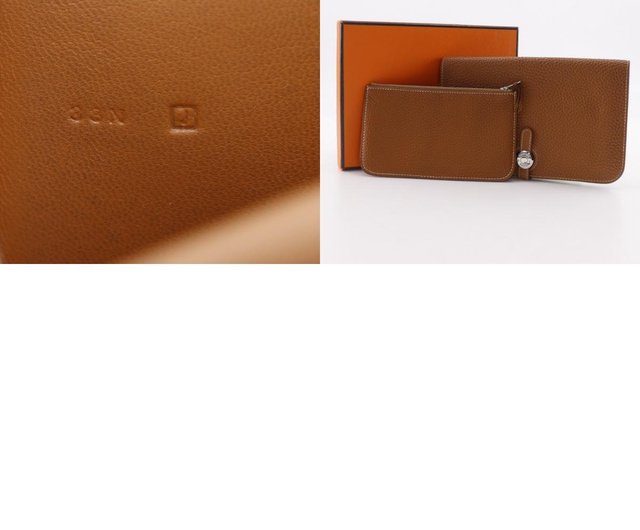 【美品】エルメス　ドゴン　トリヨンクレマンス　ゴールド　　長財布　475 美品】エルメス ドゴン トリヨンクレマンス ゴールド 長財布 475