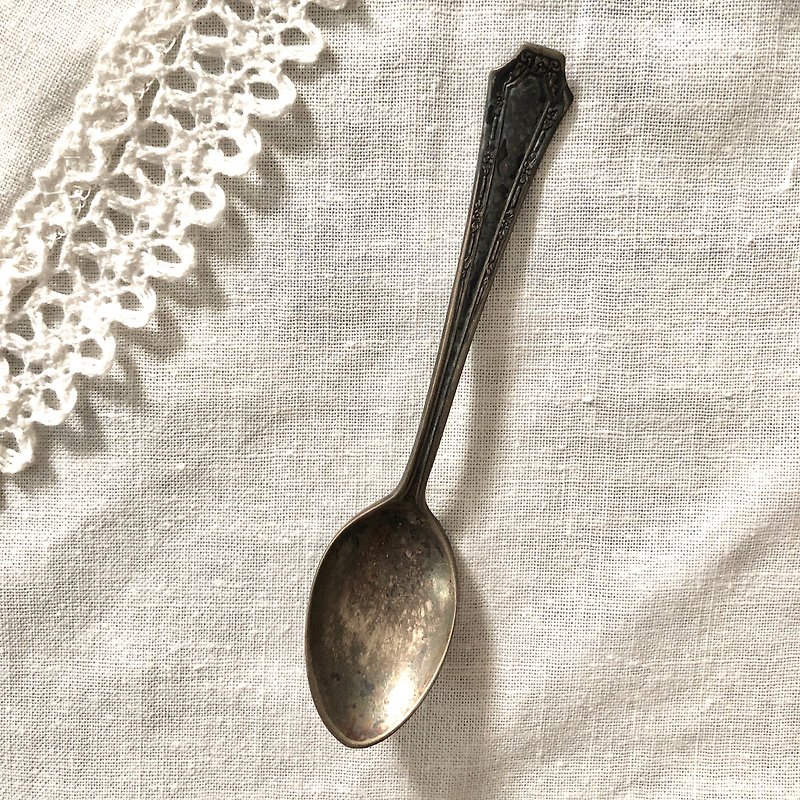 Antique Fairfield 1915 Alpha design teaspoon - ช้อนส้อม - เงิน 