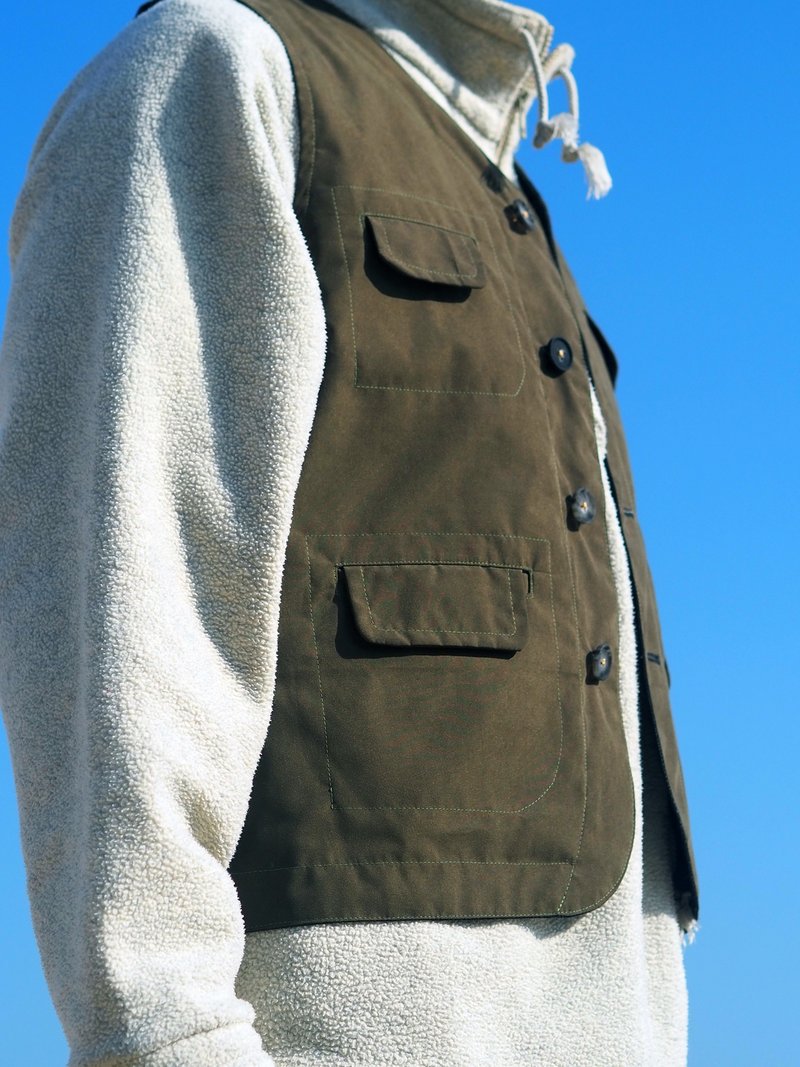 7-Pocket Travel Waistcoat 中性雙面背心 | 香港手造 - 男背心 - 其他材質 
