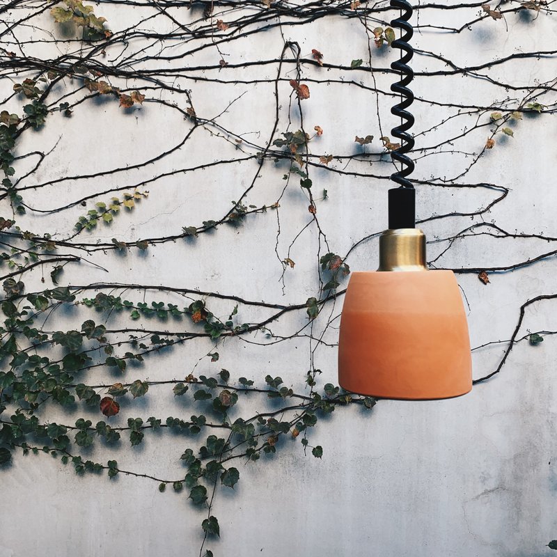Chen Peiqing Exclusive Customized Kiln Burning Track Light Unit - Lighting - Pottery Orange