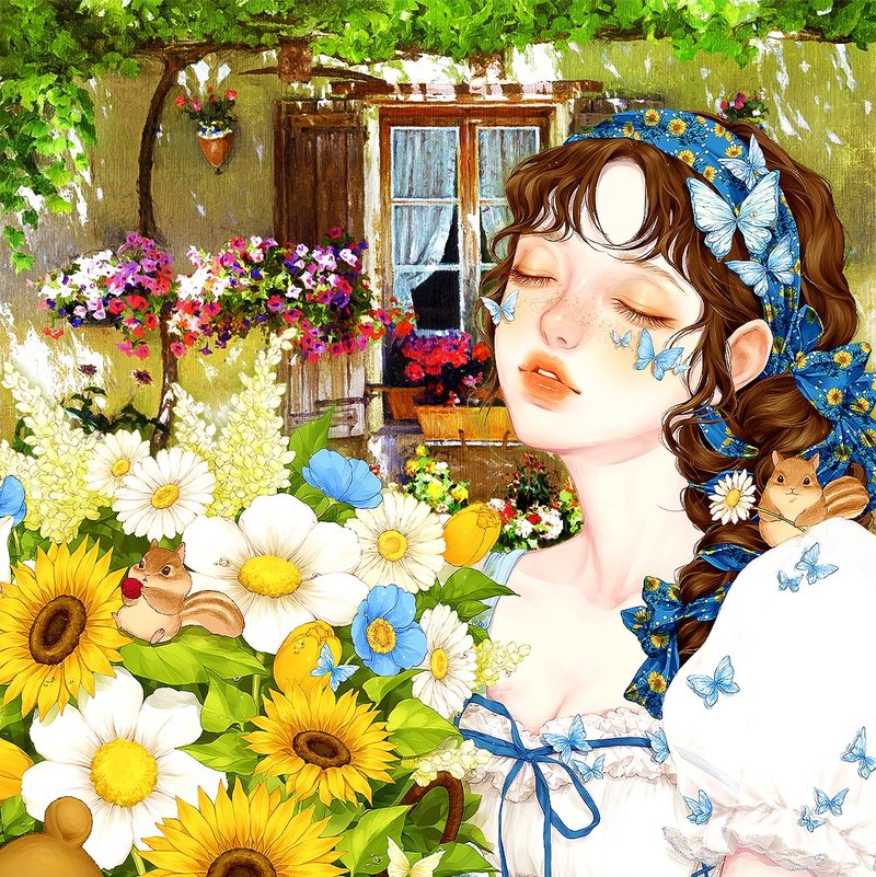 (Sunflower) Sunny (6Color) - 貼紙 - 紙 多色