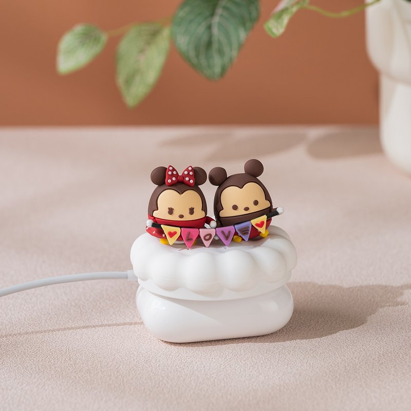 [New Product Launch] Disney UFUFY Series Mickey and Minnie Magnetic Charger - ที่ชาร์จไร้สาย - วัสดุอื่นๆ สีนำ้ตาล