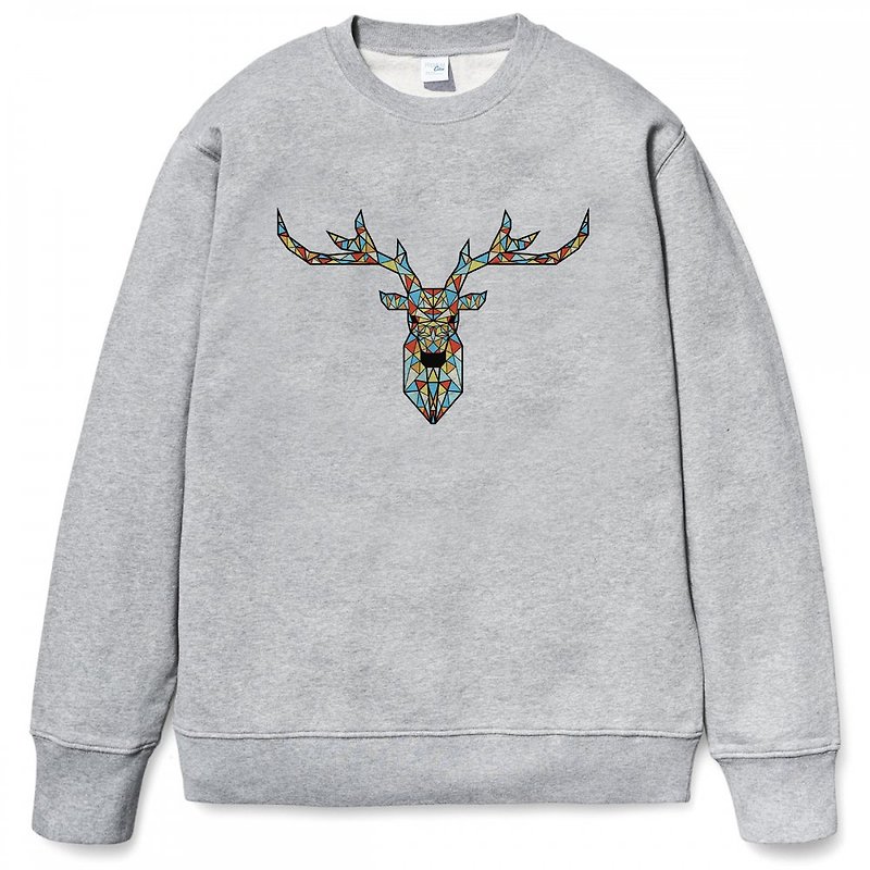 Deer Geometric color Gray sweatshirt 