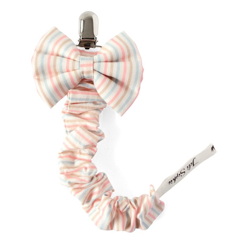 American Joli Sophie Bow Nipple Chain-Pink Blue Stripes JSPCPSWST - Hair Accessories - Polyester 