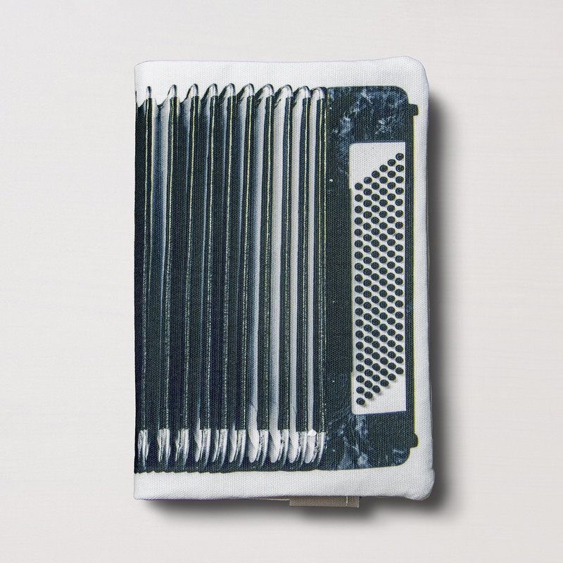 手風琴布藝書衣 - 書衣/書套 - 棉．麻 灰色