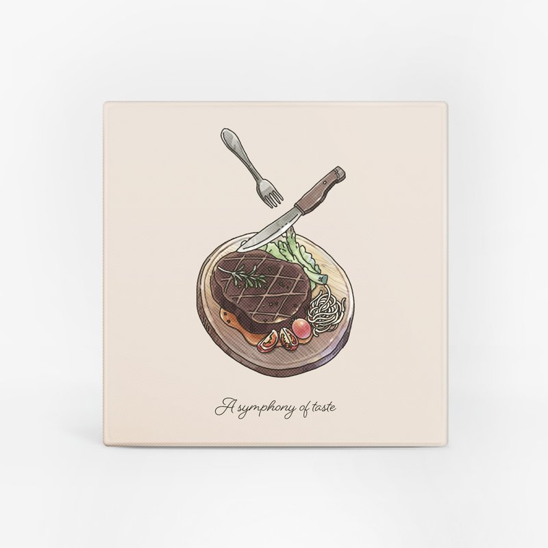 [Frameless Painting] Art Hanging Painting x Steak Aroma - Square - Posters - Other Materials 