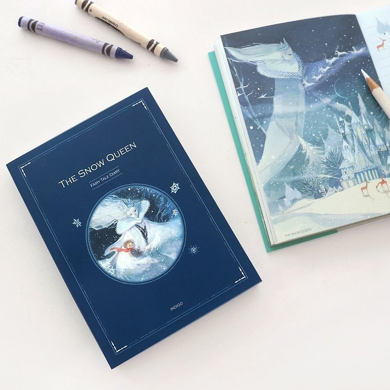 Indigo fairy tale diary book (no time) - Snow Queen, IDG77434 - Notebooks & Journals - Paper Blue